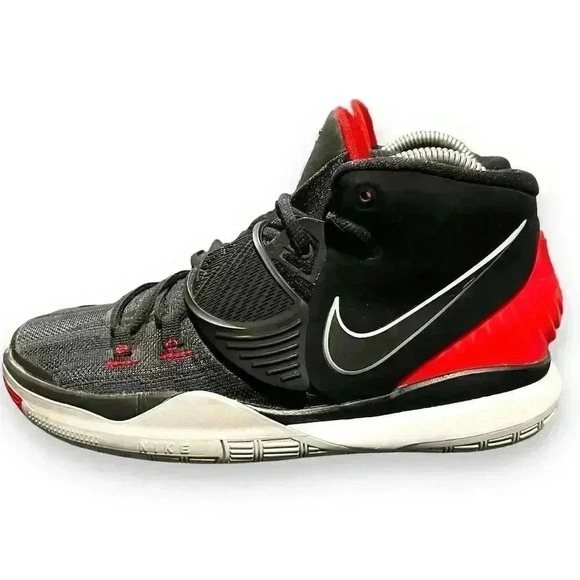 Nike Kyrie 6 "Bred" Basketball Shoes Multicolor Unisex Size 6Y - Picture 5 of 8